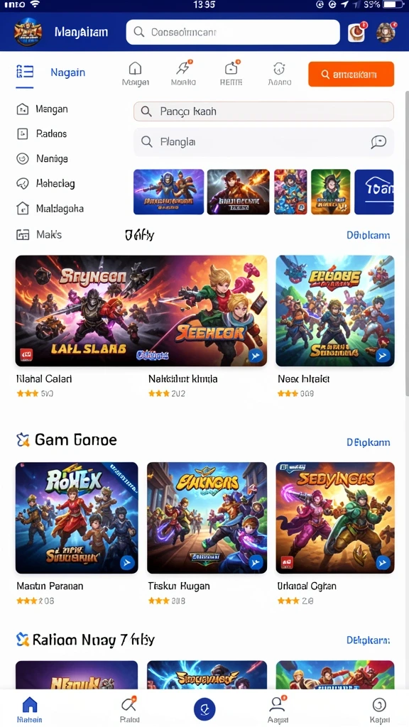 Ilustrasi gameplay yang mendebarkan.