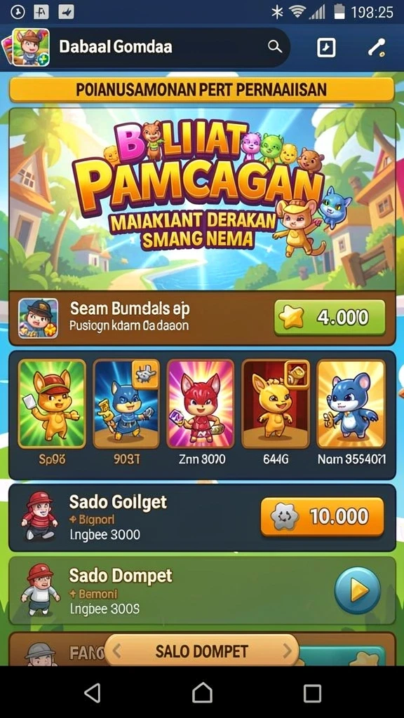 Fitur chat yang membuat interaksi antar pemain lebih seru.
