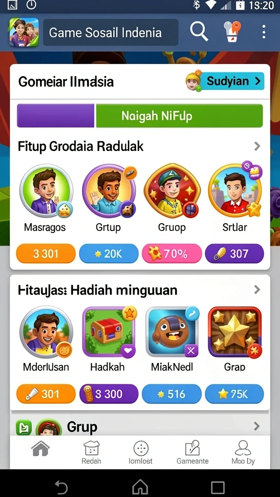 Tampilan utama BINTANGMPO yang menarik.
