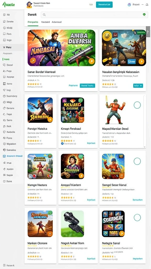 Screenshot dari aksi mendebarkan dalam permainan.