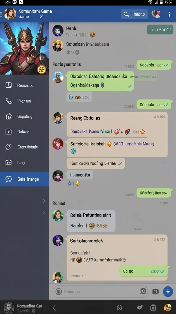 Tampilan antarmuka yang menarik dan sederhana.