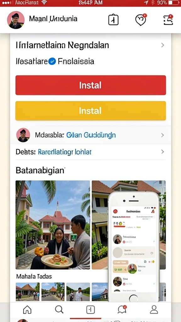 Tampilan antarmuka CUCUTOTO yang sederhana dan menarik.