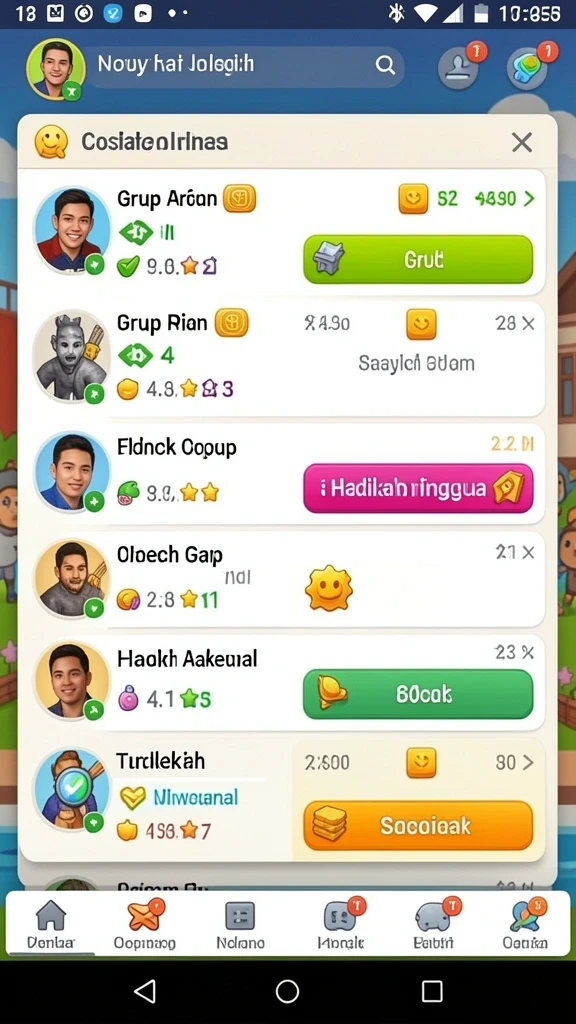Pengaturan level menyeruak tantangan baru yang mengasah keterampilan.