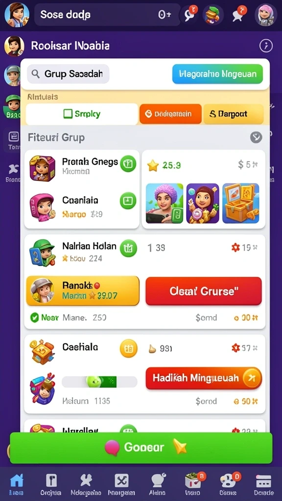 Karakter unik dan berwarna dalam DUNIA77.