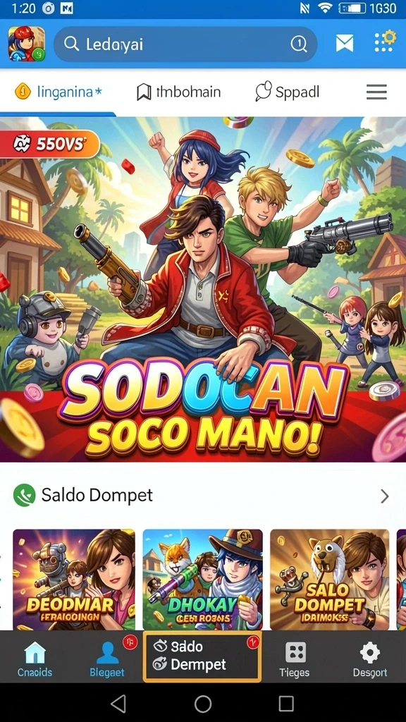 Screenshot menampilkan karakter utama siap beraksi.