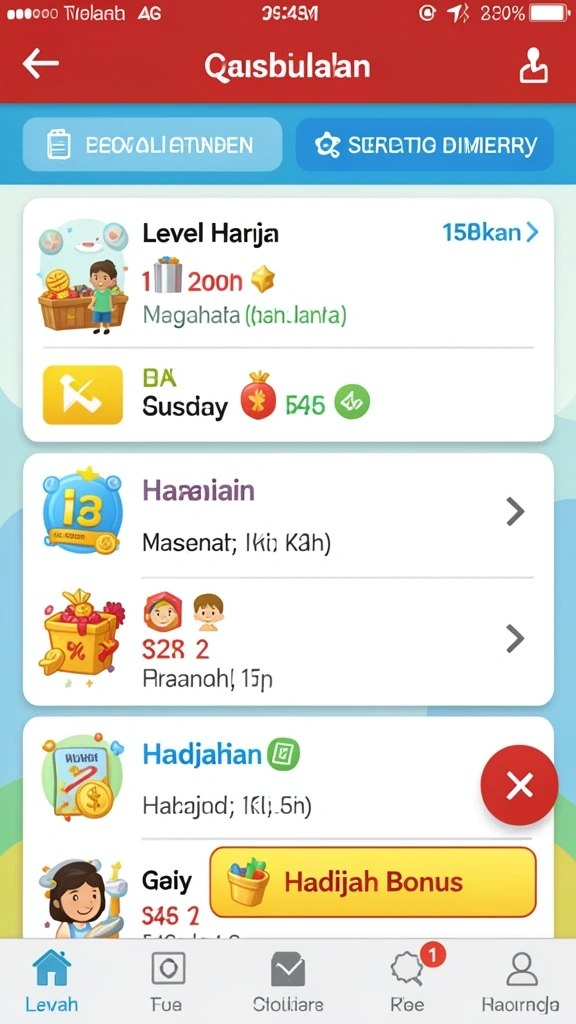 Tampilan awal aplikasi yang menawan dan interaktif.