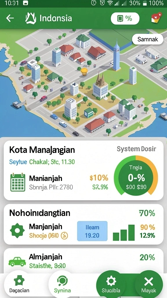 Fitur turnamen yang menambah keseruan bermain.