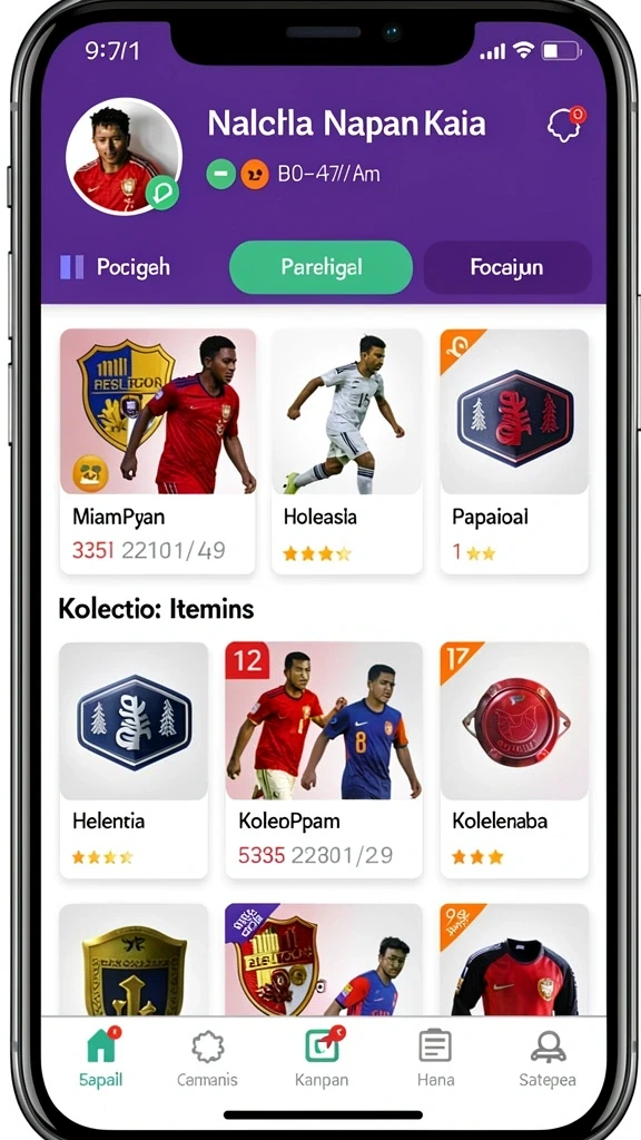 Fitur analisis keuangan dengan grafik informatif.