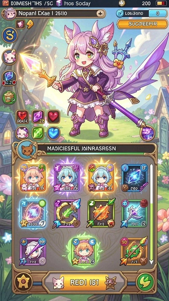Screenshot saat pemain menjelajahi dungeon baru.