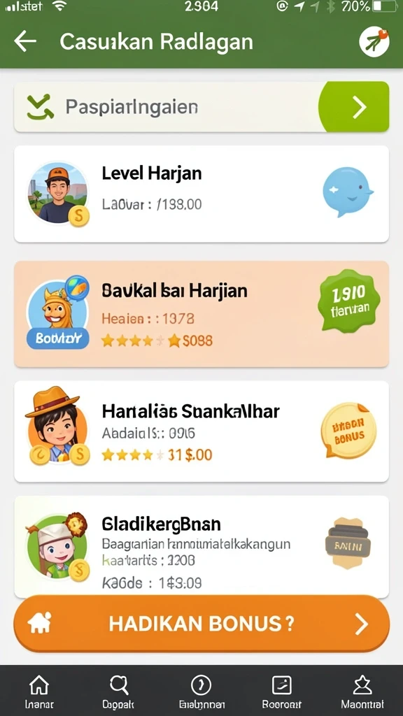 Tampilan antarmuka yang menarik dan user-friendly.