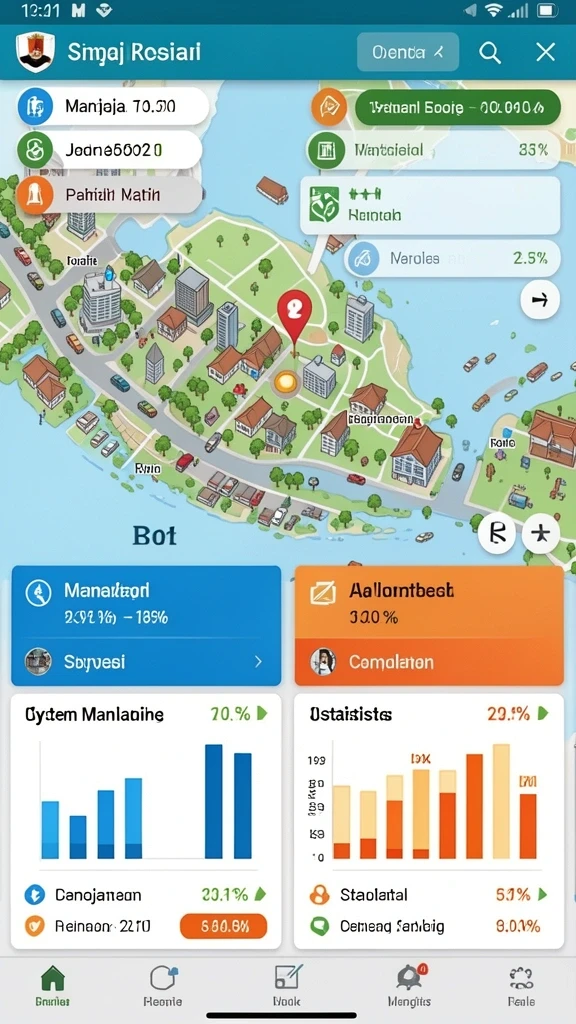 Tampilan antarmuka yang menarik dan informatif.