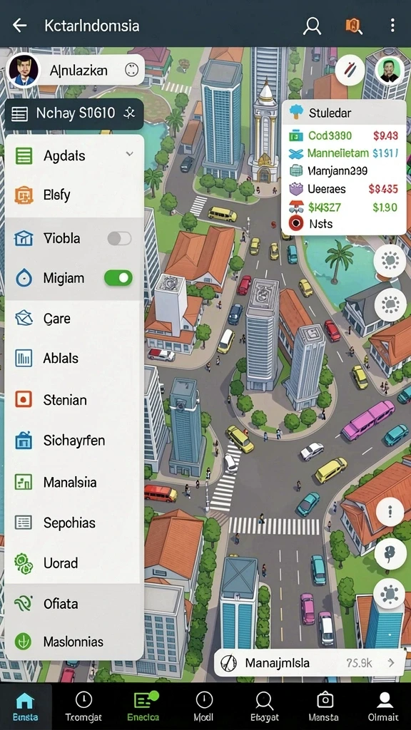 Gambaran interaksi pemain dalam mode multiplayer.