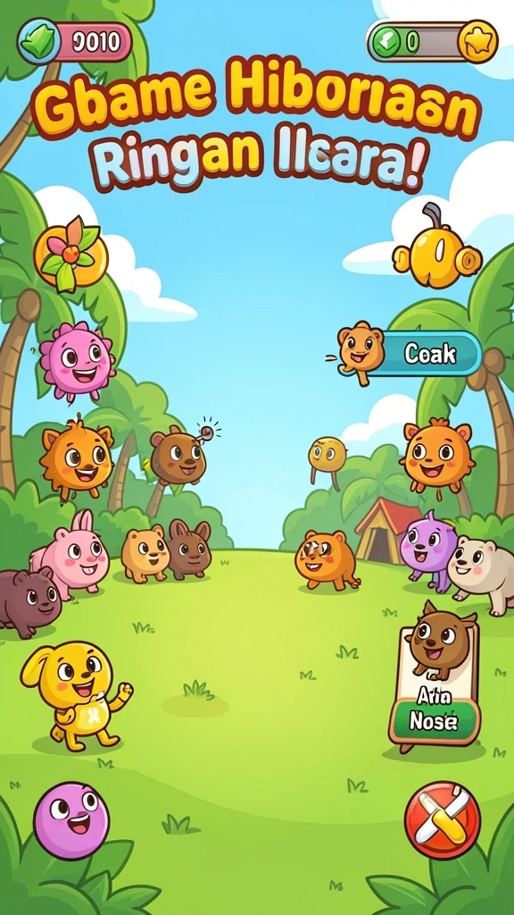 Gameplay yang seru dengan berbagai tantangan menarik.