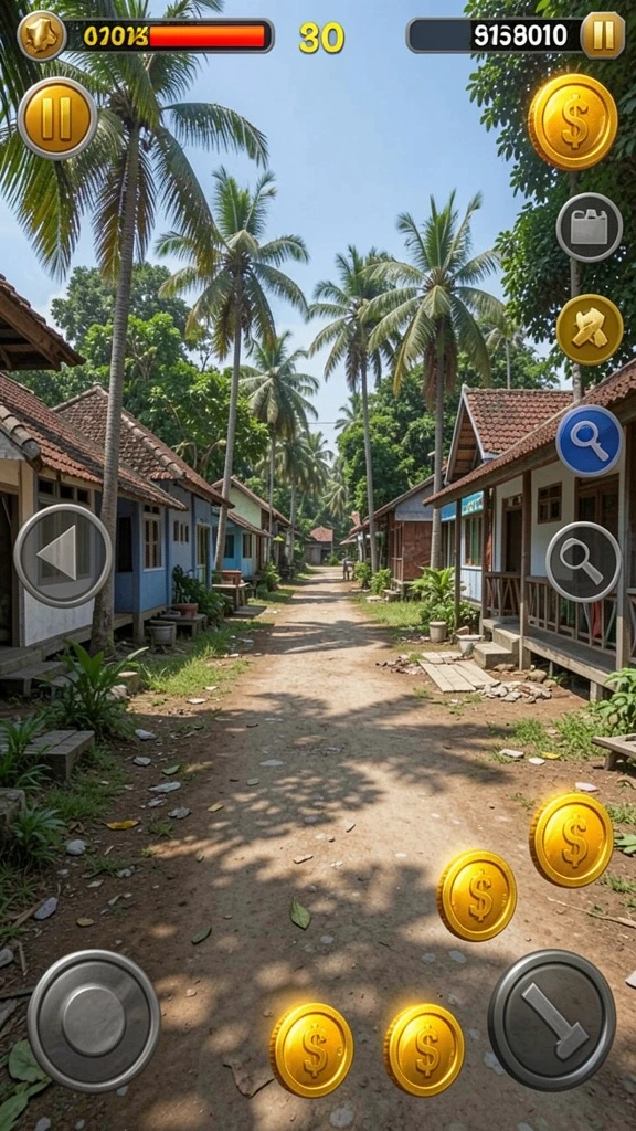 Screenshot menampilkan aksi pertarungan epik dalam ZK7.